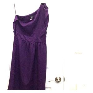 Vince Camuto Purple one shoulder  dress, size 4,